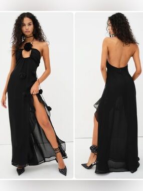black maxi jumper dress Women's Midi Jumper Dress
